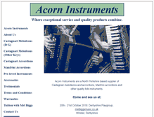 Tablet Screenshot of acorninstruments.co.uk